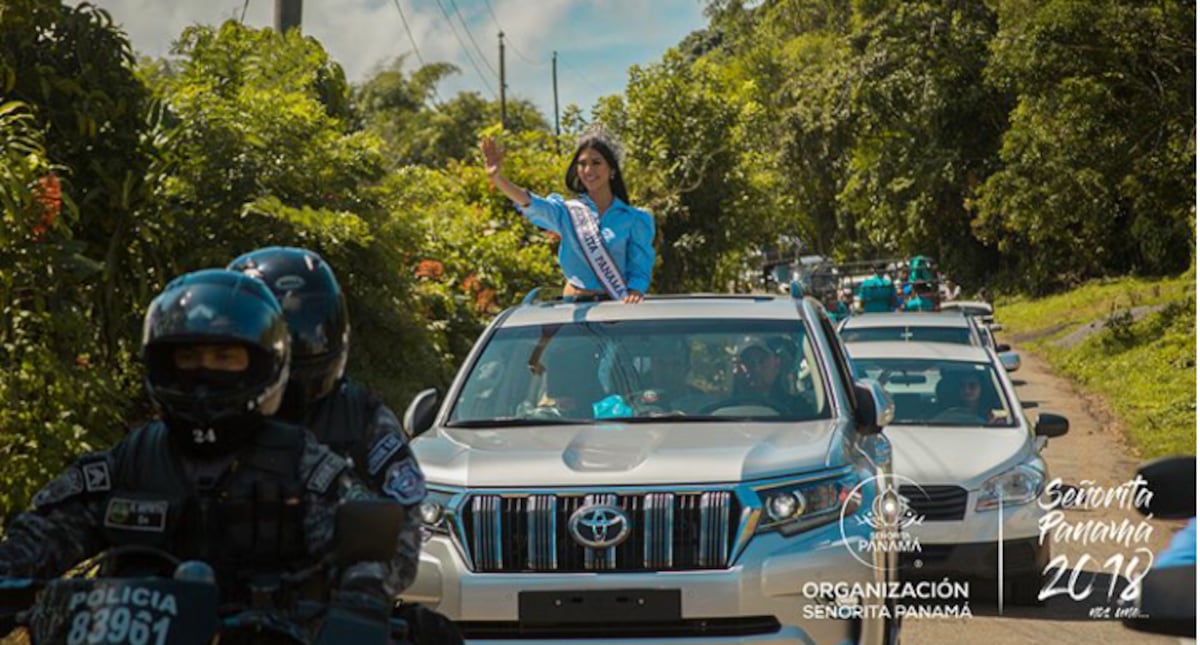Rosa Montezuma visita su comarca por primera vez como Señorita Panamá