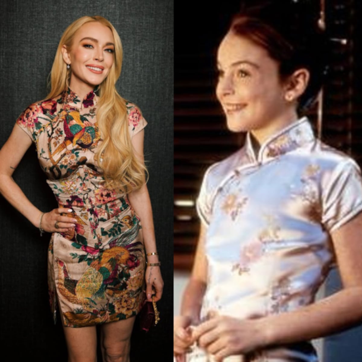 Lindsay Lohan revive a sus gemelas de ‘Juego de Gemelas’ en su gira de prensa de Freaky Friday 2