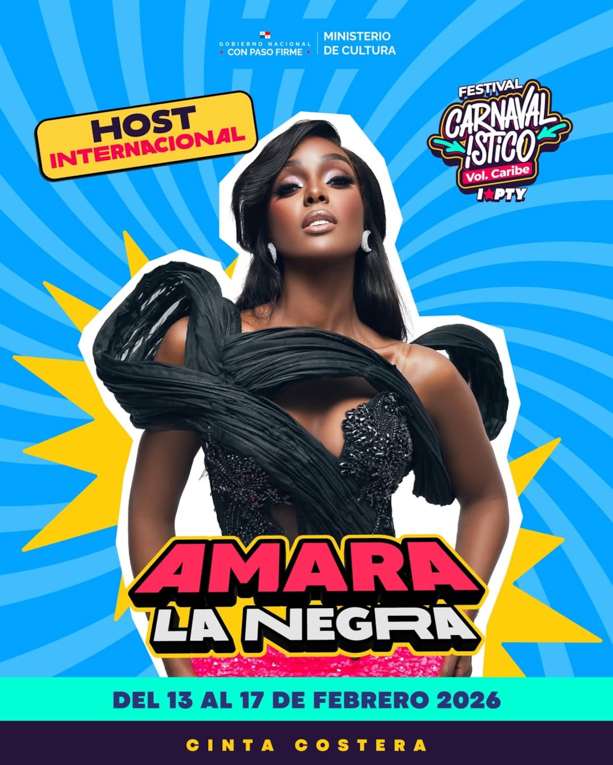 Amara La Negra, presentadora de Univisión, regresa a Panamá para ser anfitriona de los carnavales capitalinos