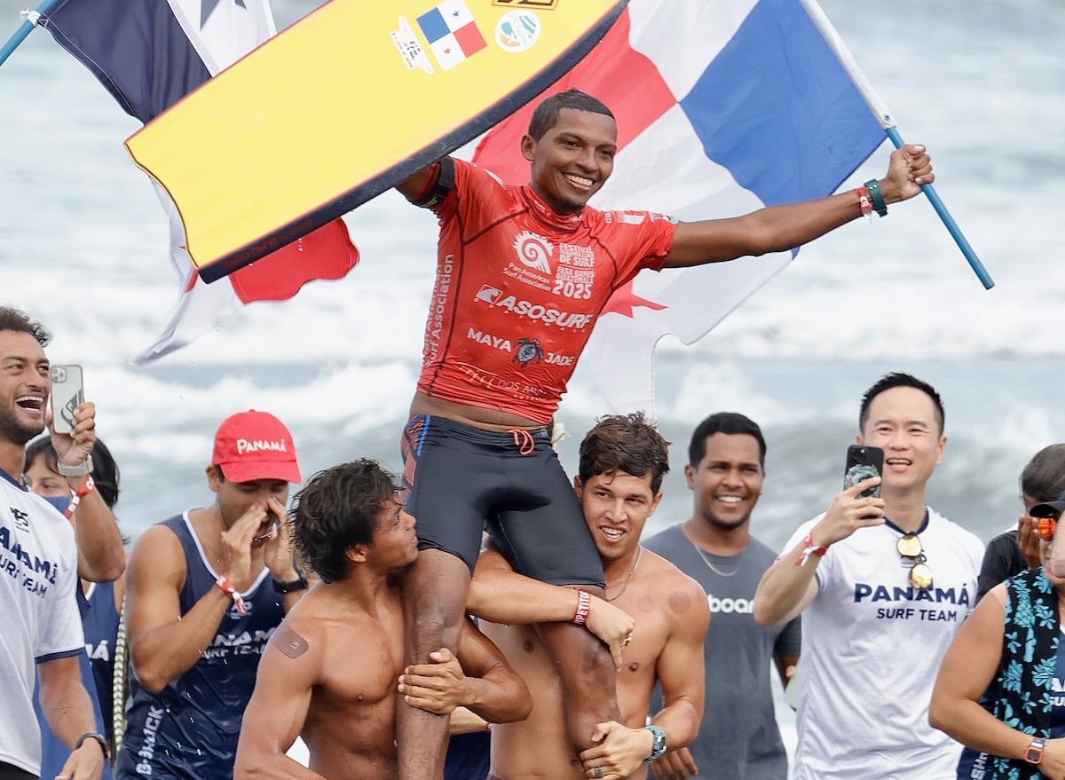 Edwin Núñez, el primer panameño que gana medalla de oro en Campeonato Panamericano de Surf