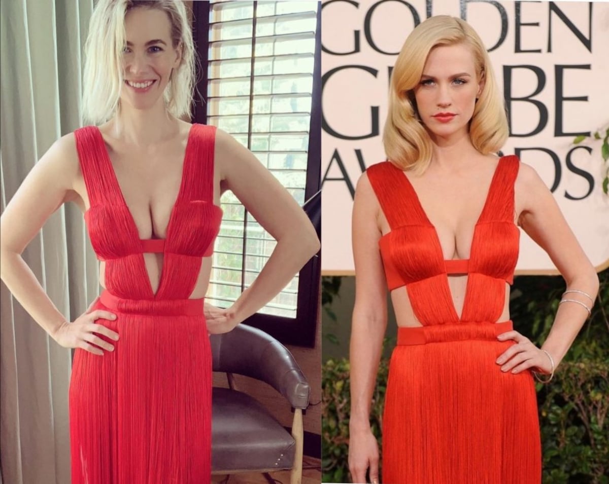 Un vestido de pierrot o de un diseñador que visitó Panamá en la alfombra roja virtual de los Globos de Oro 2021