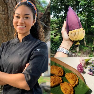 Cocinando la flor de plátano y otras joyas de la tierra panameña