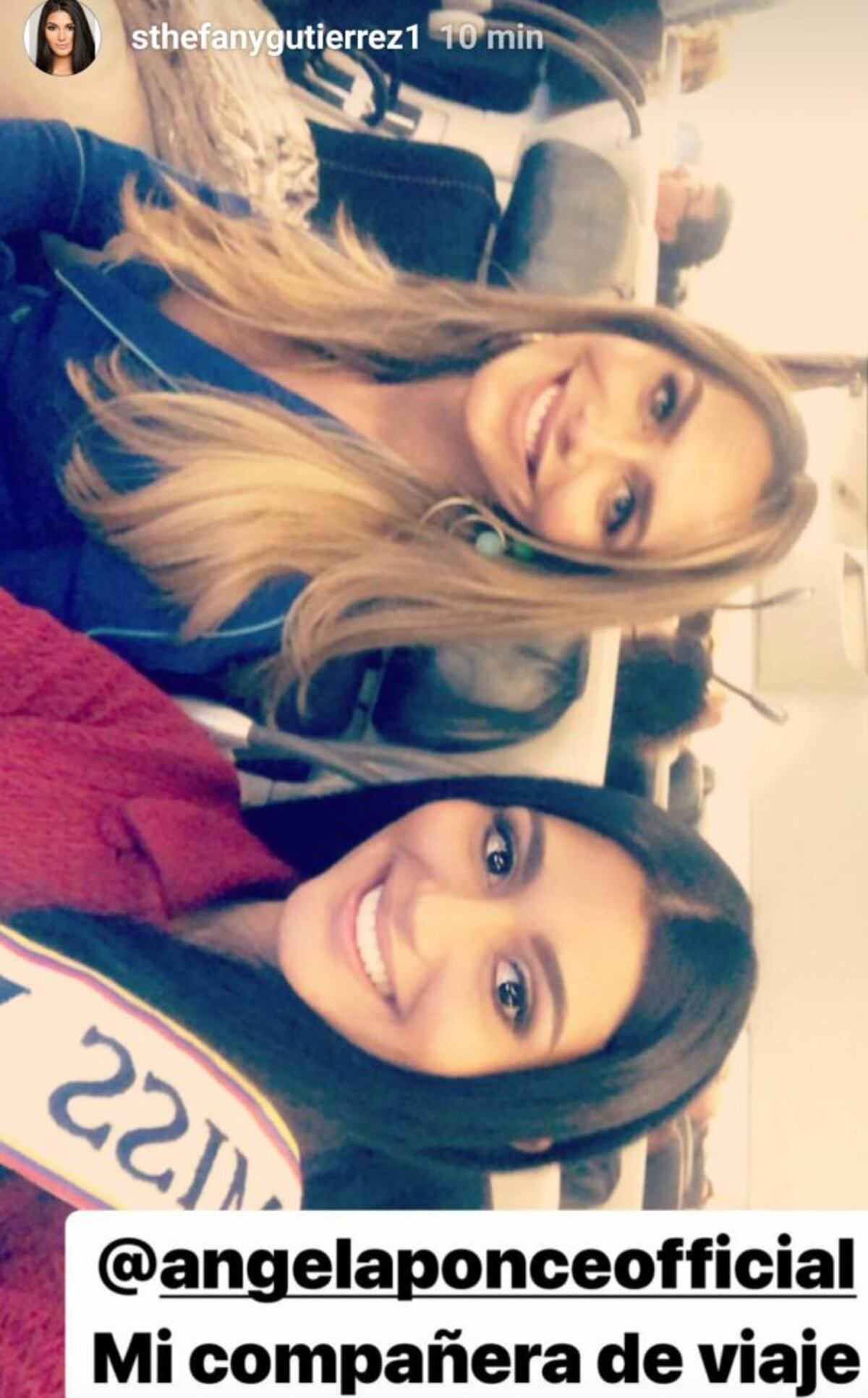 Miss España y Miss Venezuela llegan juntas a Tailandia