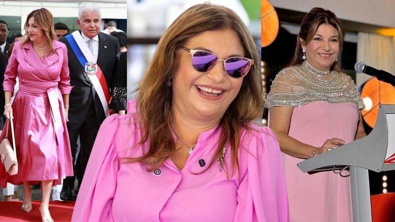 7 ‘looks’ rosados de la primera dama de Panamá, Maricel de Mulino