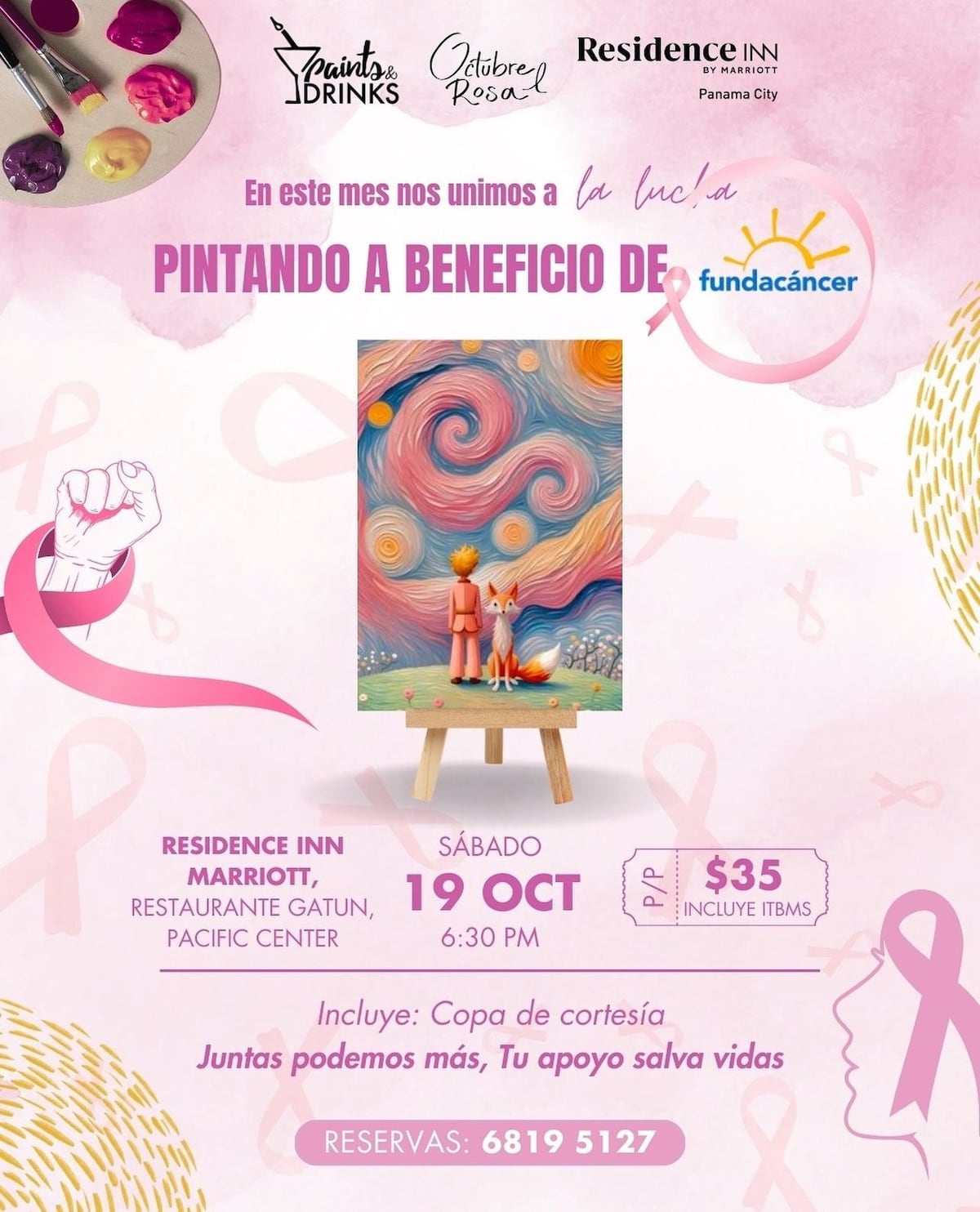 Lista de actividades en Panamá para este mes de la prevención del cáncer de mama y próstata