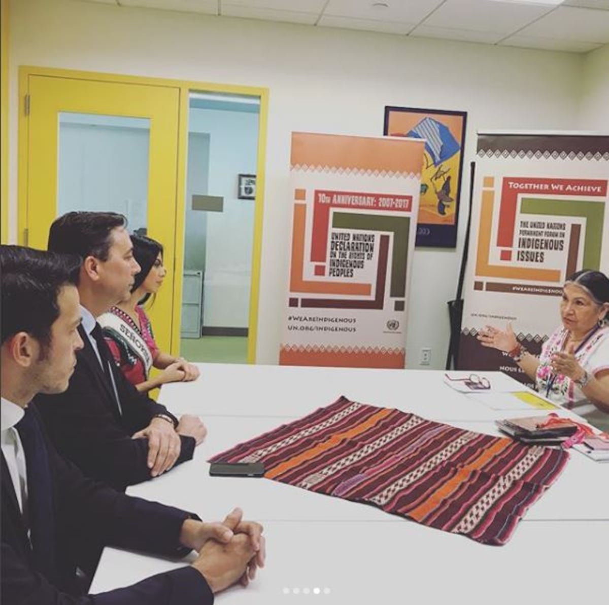 Así fue la reunión de Rosa Montezuma en la ONU