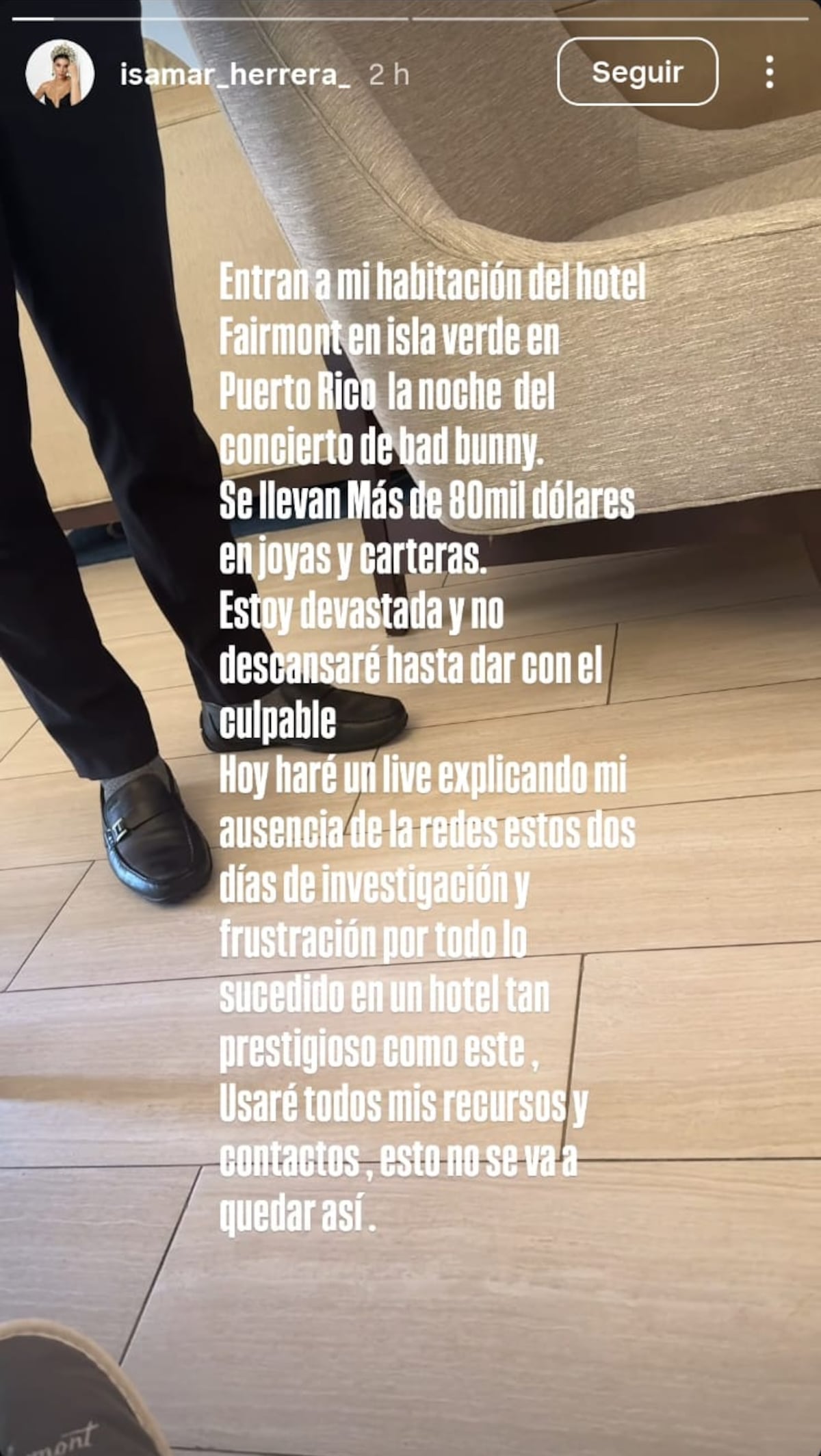 Joyas de Cartier, un Rolex de oro: Miss Grand Panamá 2025 denuncia robo de más de 80 mil dólares en pertenencias en Puerto Rico