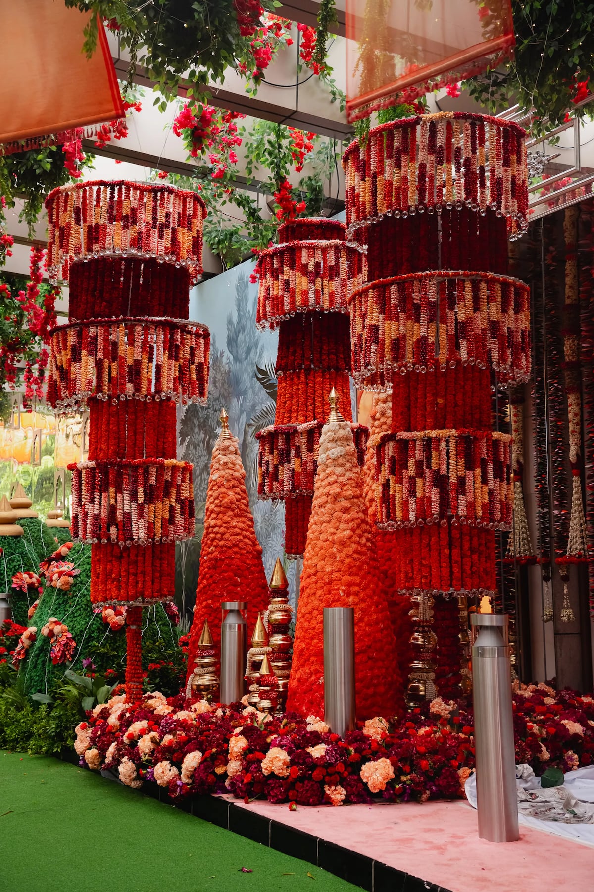 El wedding planner panameño Preston Bailey usó más de 100 mil flores para la boda Ambani