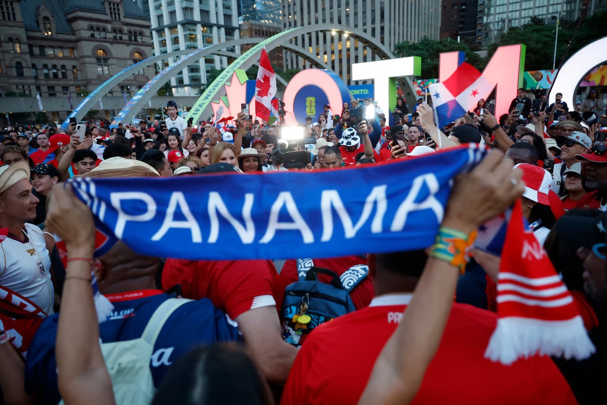 Fotos del ‘Banderazo’ panameño en Toronto: ‘La Marea Roja’ se toma la ciudad en vísperas de la cita mundialista con Ghana