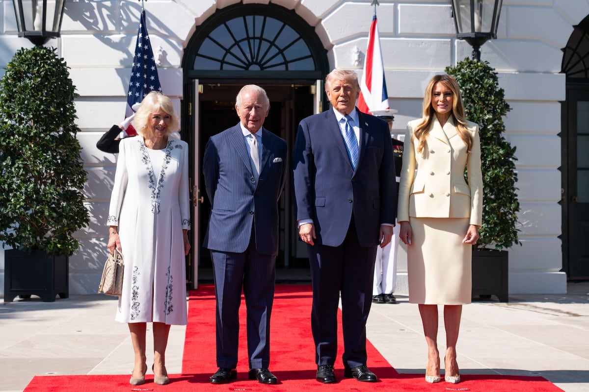 Los Trump reciben a Carlos III y Camila en una pomposa ceremonia en la Casa Blanca