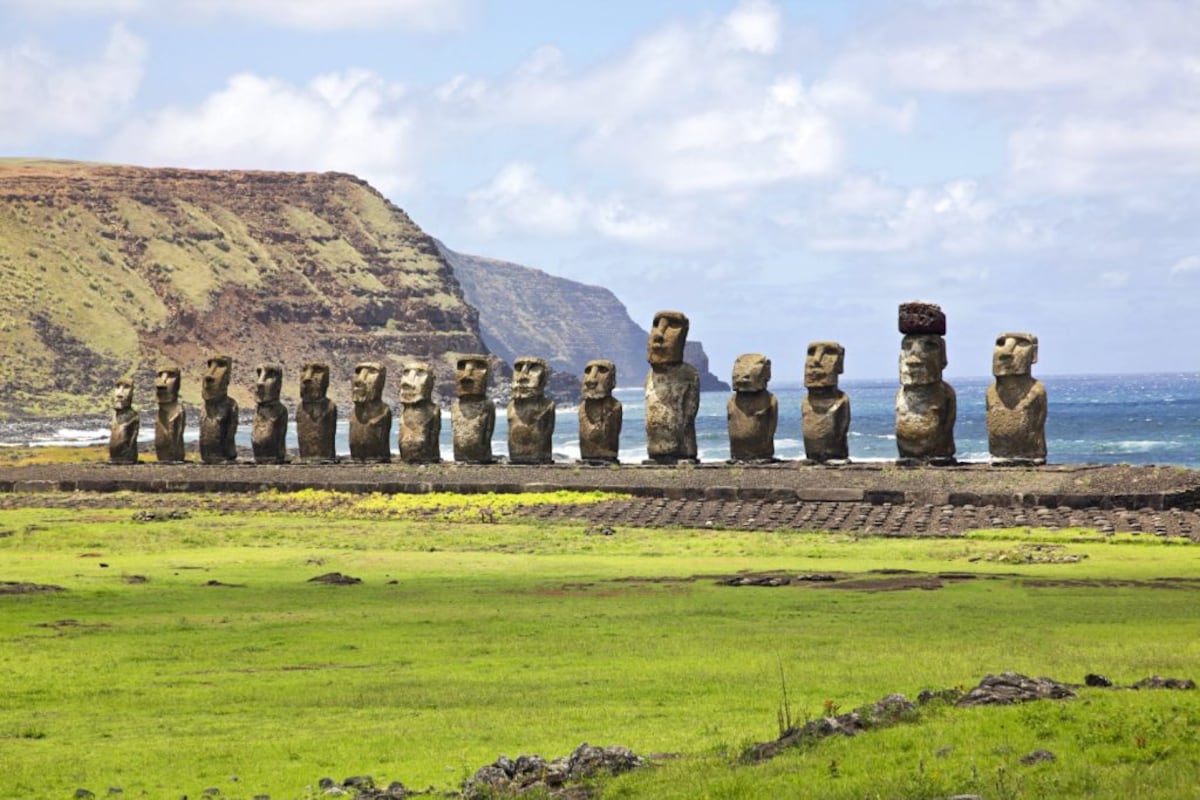 Cara a cara con los moai, en isla de Pascua