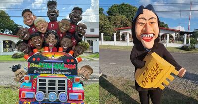 ‘La Demoledora’ y el ‘Diablo rojo de la Selección’: Llegan los muñecos de año viejo a Chame