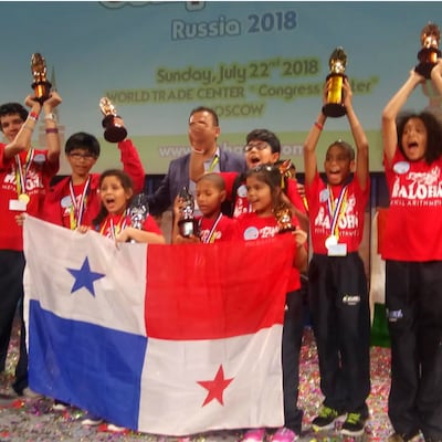 Niños panameños obtienen nueve trofeos en Mundial de Cálculo Mental