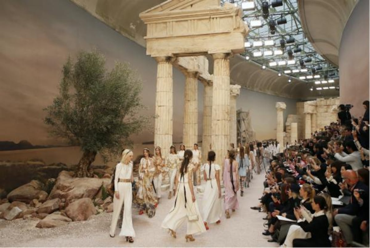 La antigua Grecia en la pasarela de Chanel