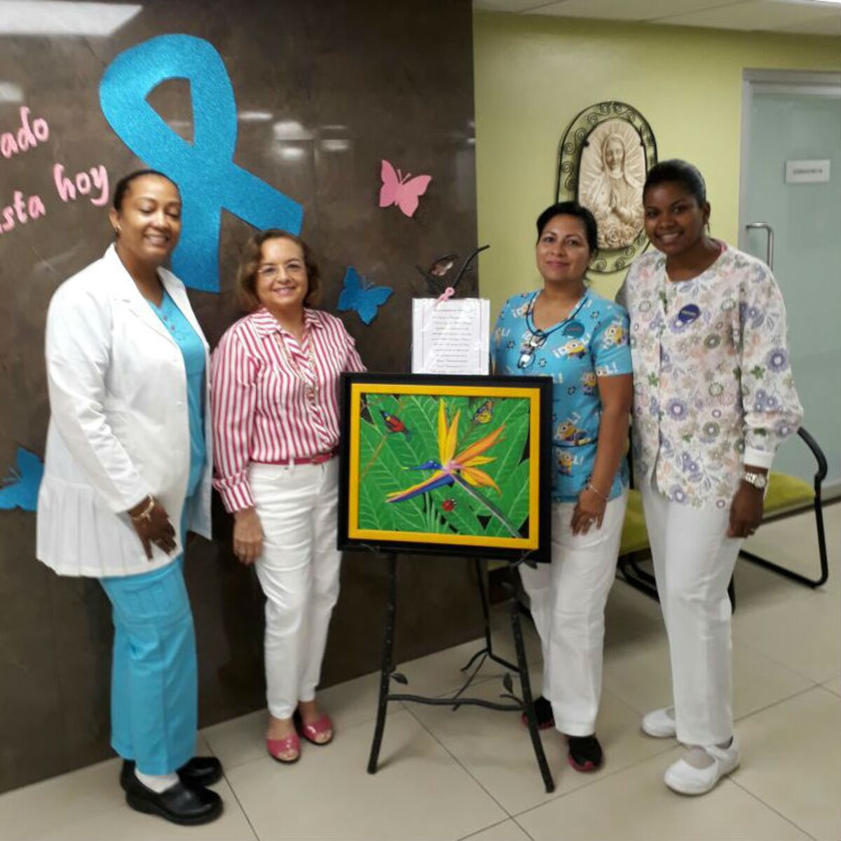 Los cuadros de Yila para luchar contra el cáncer