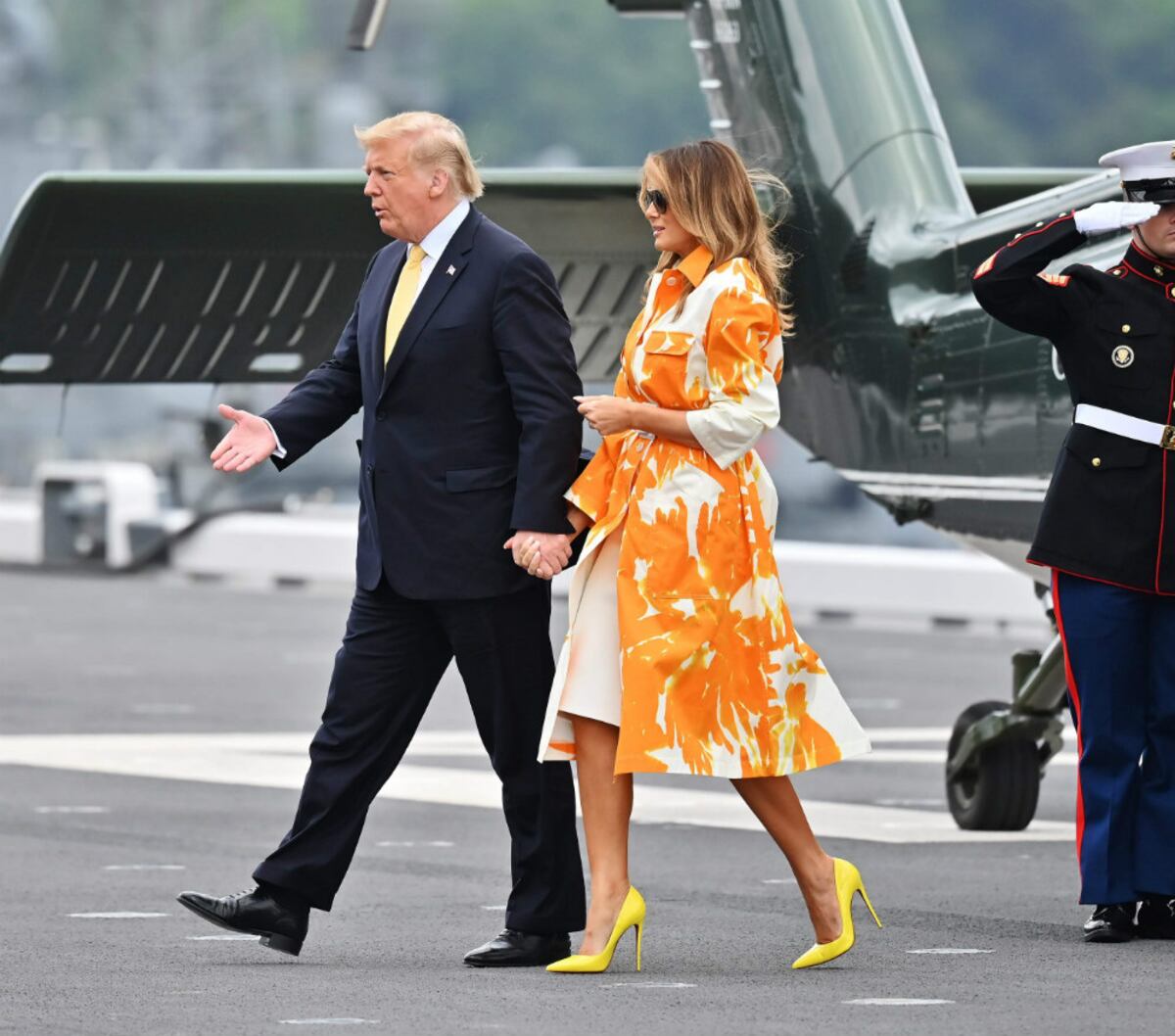 Melania Trump en Japón: seis vestidos en cuatro días