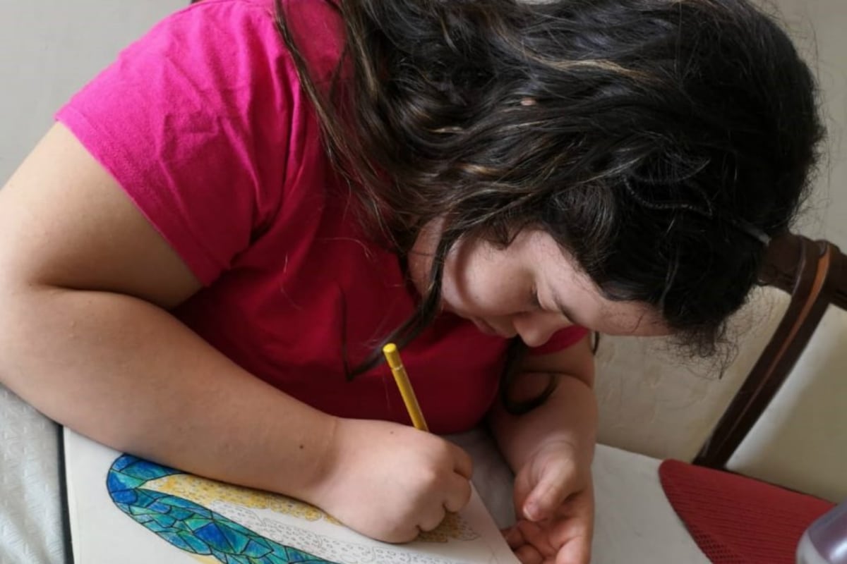El mar de Ana Raquel García, una artista panameña con síndrome de down