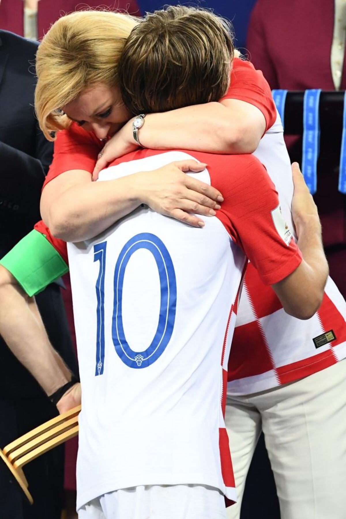 Las emotivas reacciones de la presidenta de Croacia en la final del Mundial