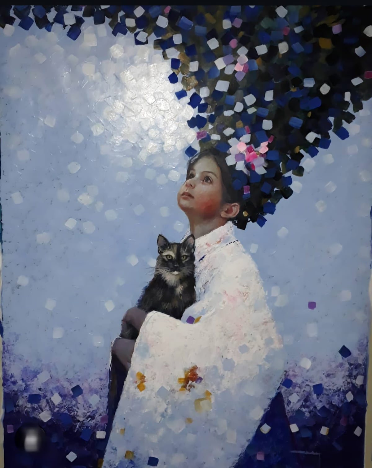 Tres gatos y un cuadro, la historia de la pintora chiricana Elsy Acosta y sus mininos