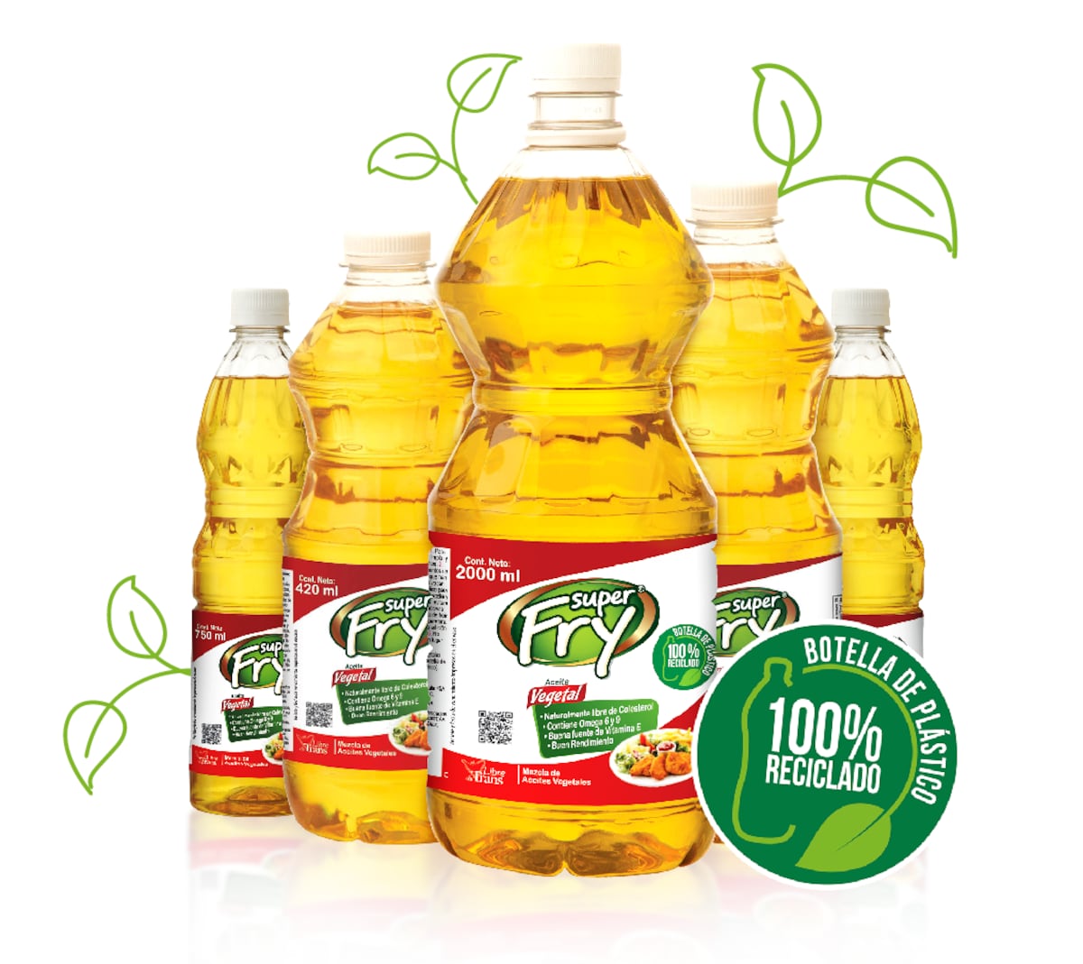 Aceites Super Fry lanza su primera botella hecha con plástico 100% reciclado
