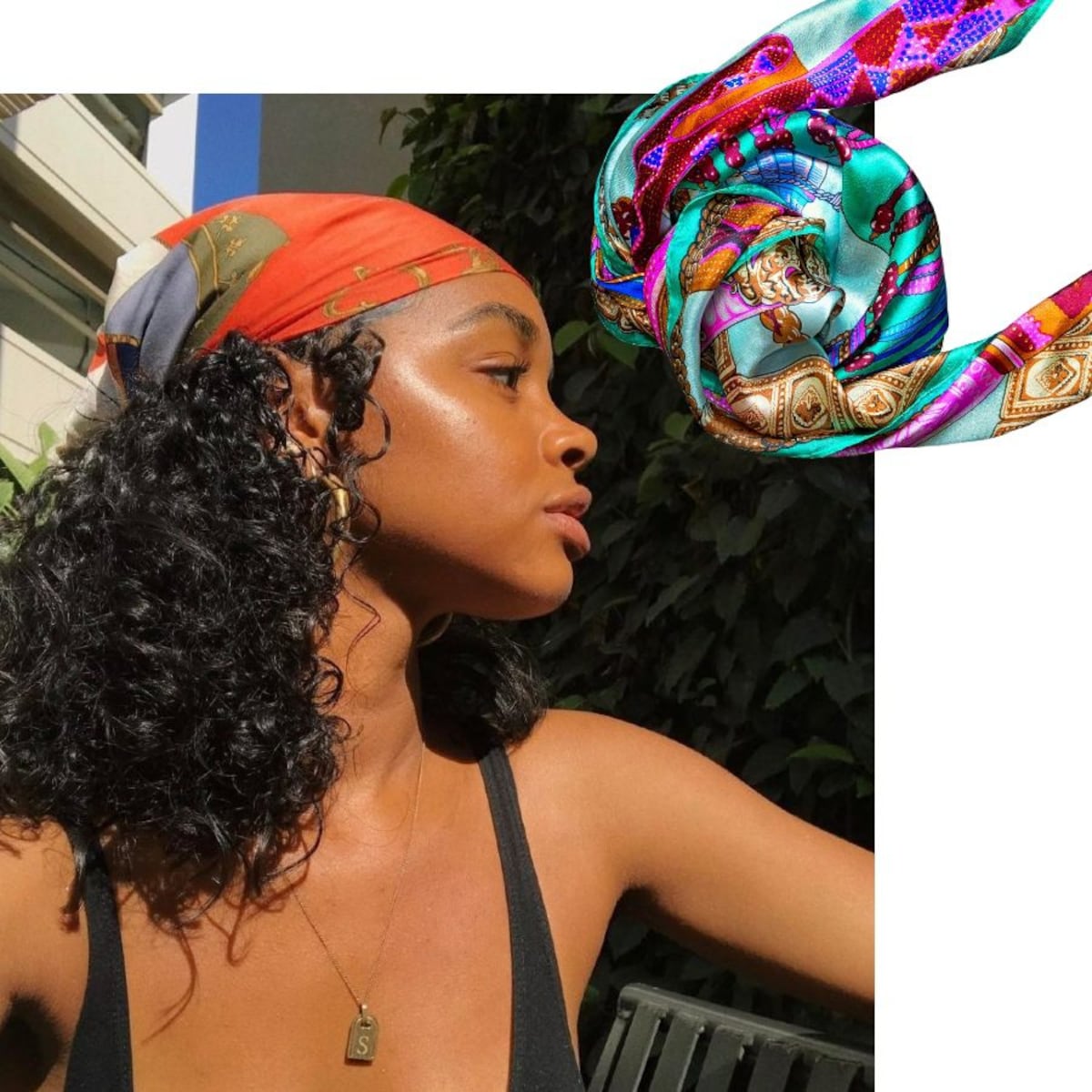 Rizos bajo el sol: satín y agua para protegerlos en verano