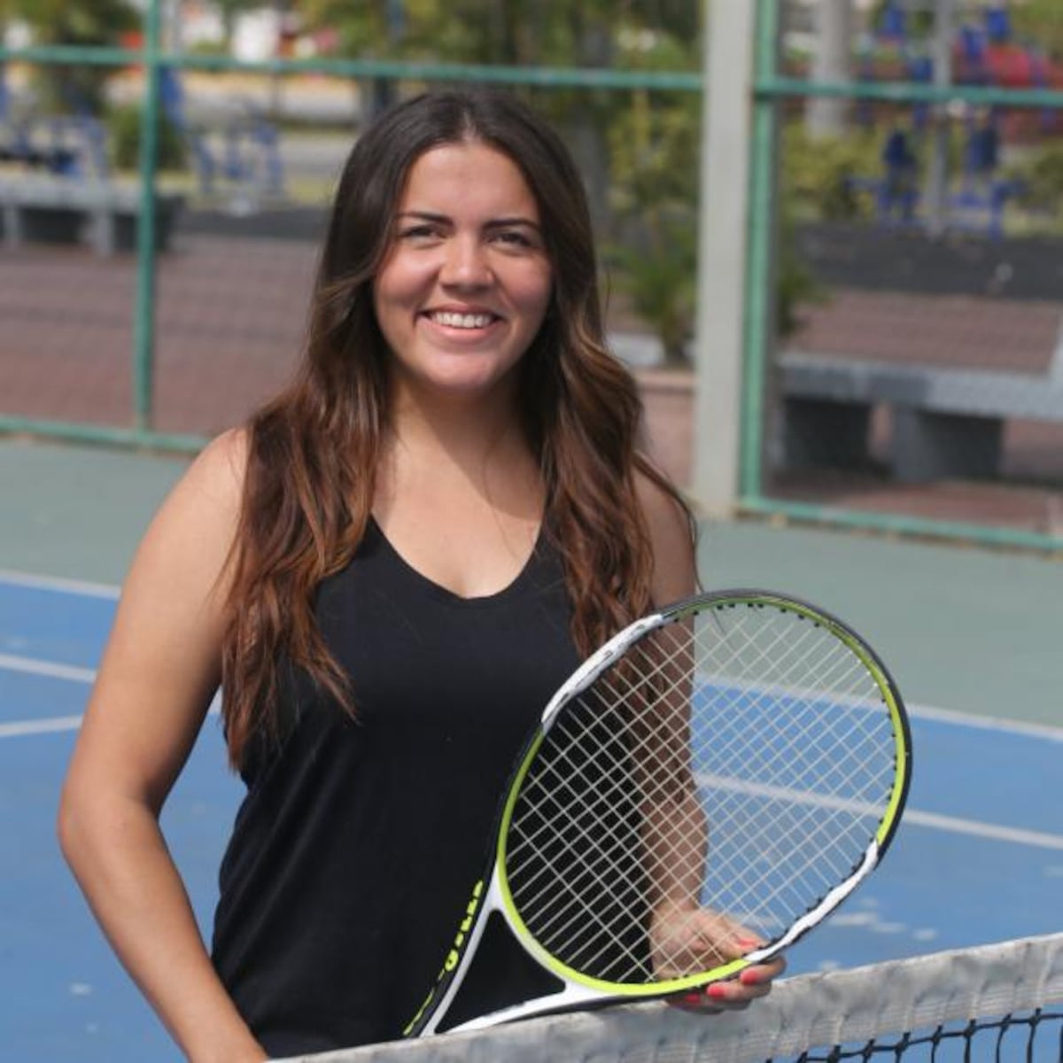 Natasha Alemán, al calor de la cancha