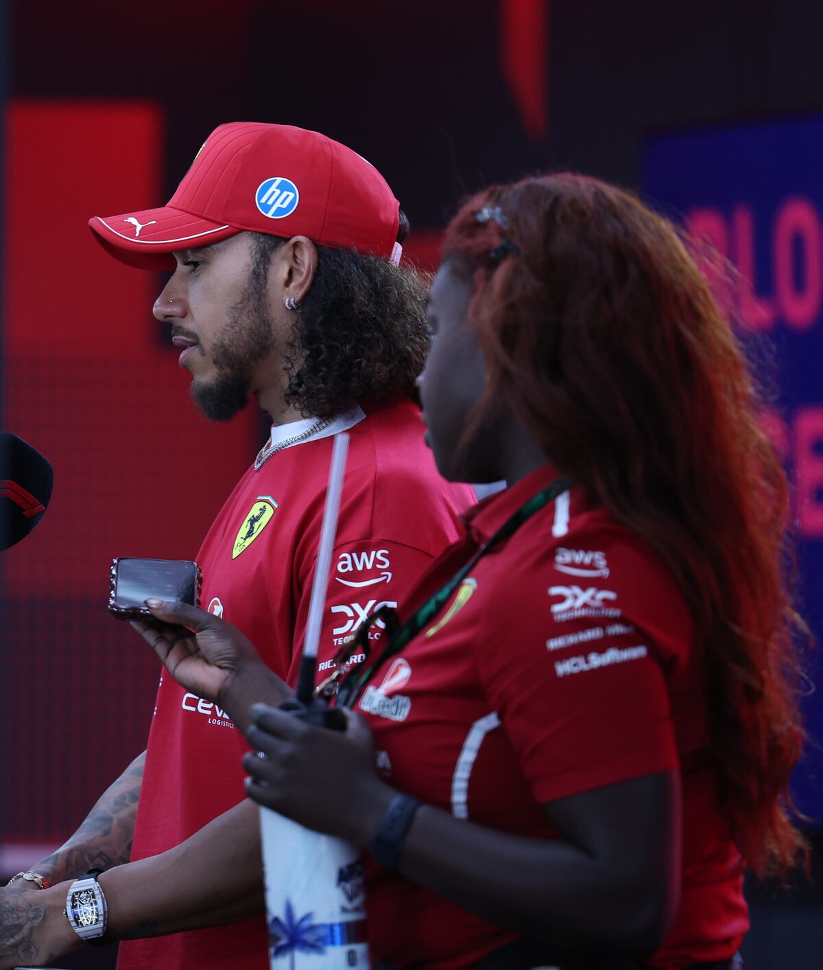 ‘Curly king’: Los rizos naturales de Lewis Hamilton en el Gran Premio de Baréin