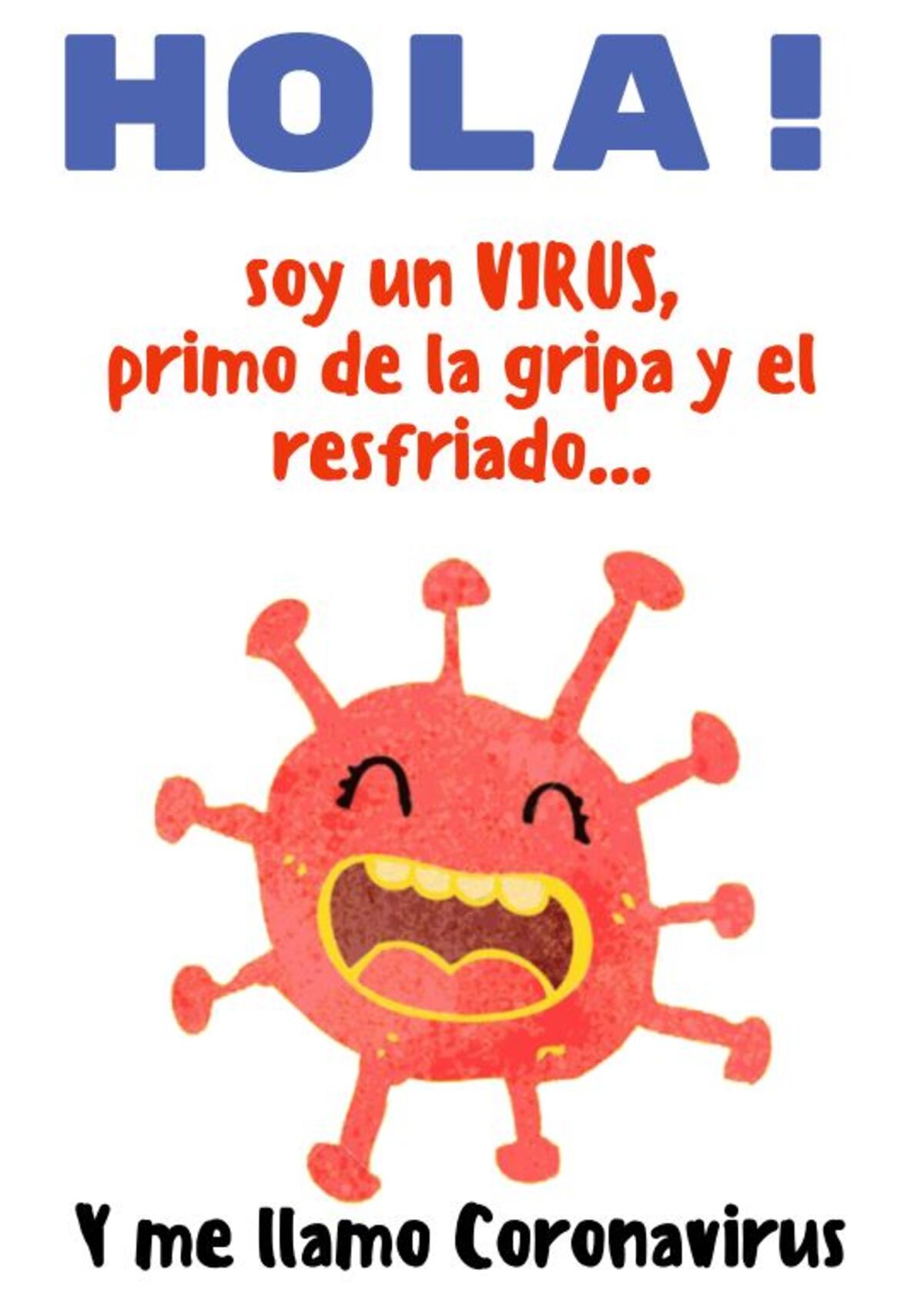 ‘Hola, me llamo Coronavirus’, el libro digital para niños sobre el Covid-19