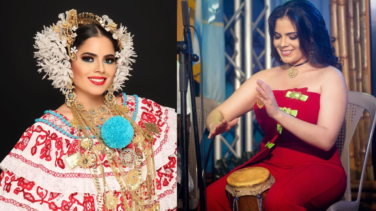 La Señorita 10 de Noviembre que toca tambor: Nishma Barrios, la reina y estudiante de Ingeniería Biomédica de La Chorrera