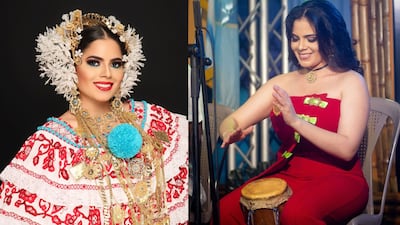 La Señorita 10 de Noviembre que toca tambor: Nishma Barrios, la reina y estudiante de Ingeniería Biomédica de La Chorrera