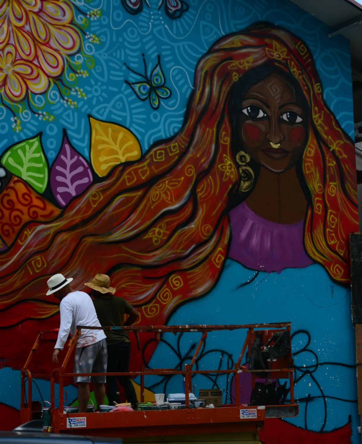 Un mural en homenaje a las mujeres panameñas