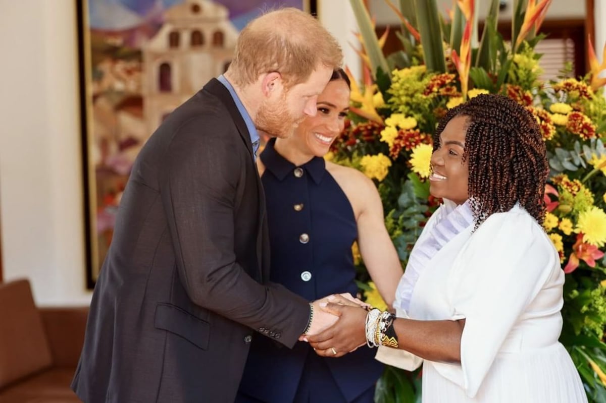 El príncipe Harry y Meghan, duquesa de Sussex, están en Colombia en una alianza contra el ciberacoso y la violencia digital