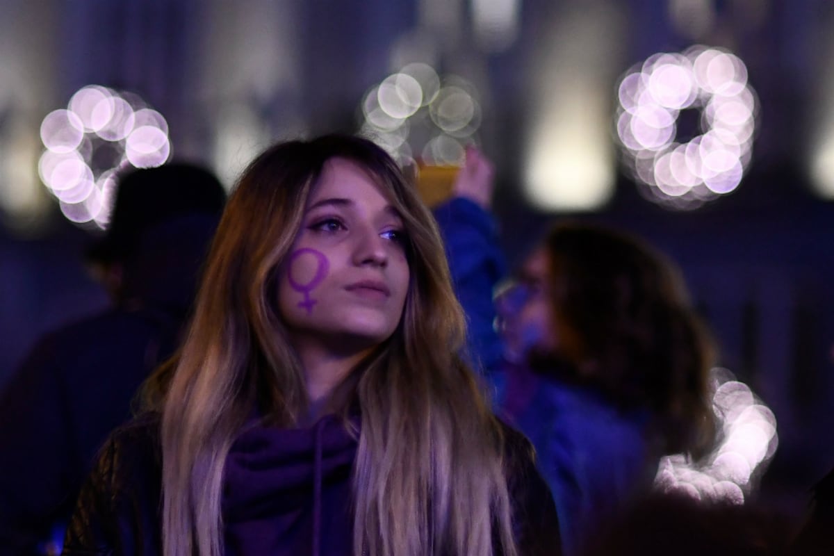 Contra la violencia de género, imágenes alrededor del mundo