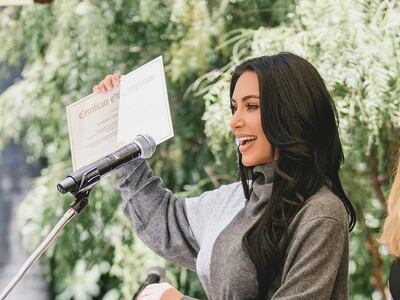 Kim Kardashian celebra su graduación como abogada