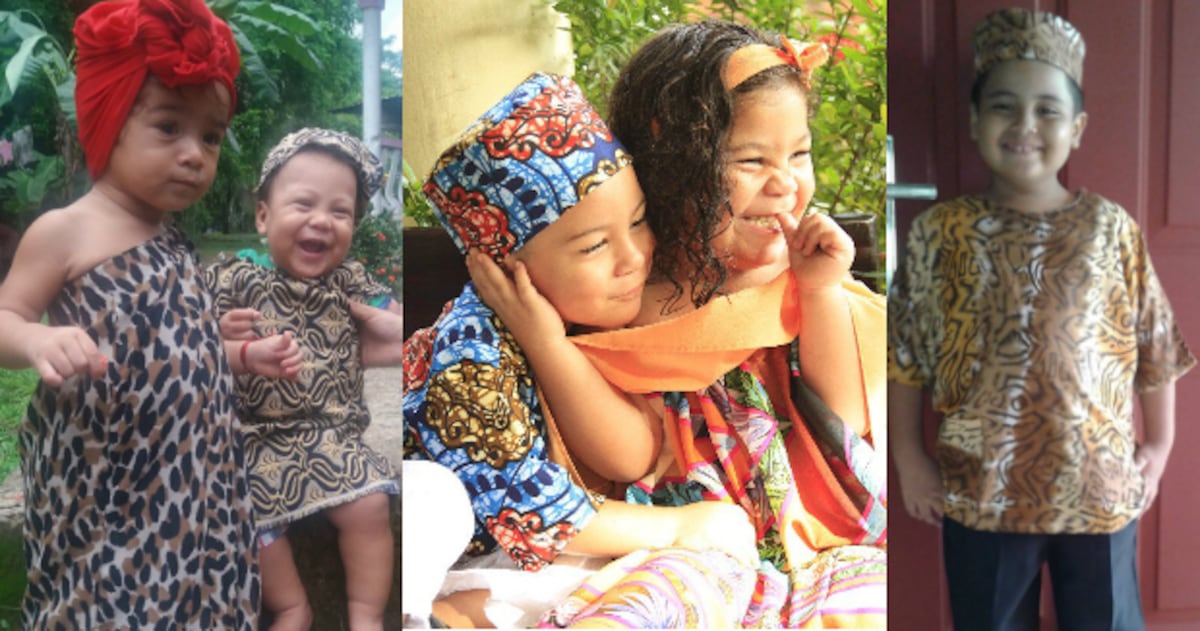 Más niños y jóvenes se visten para celebrar la etnia negra