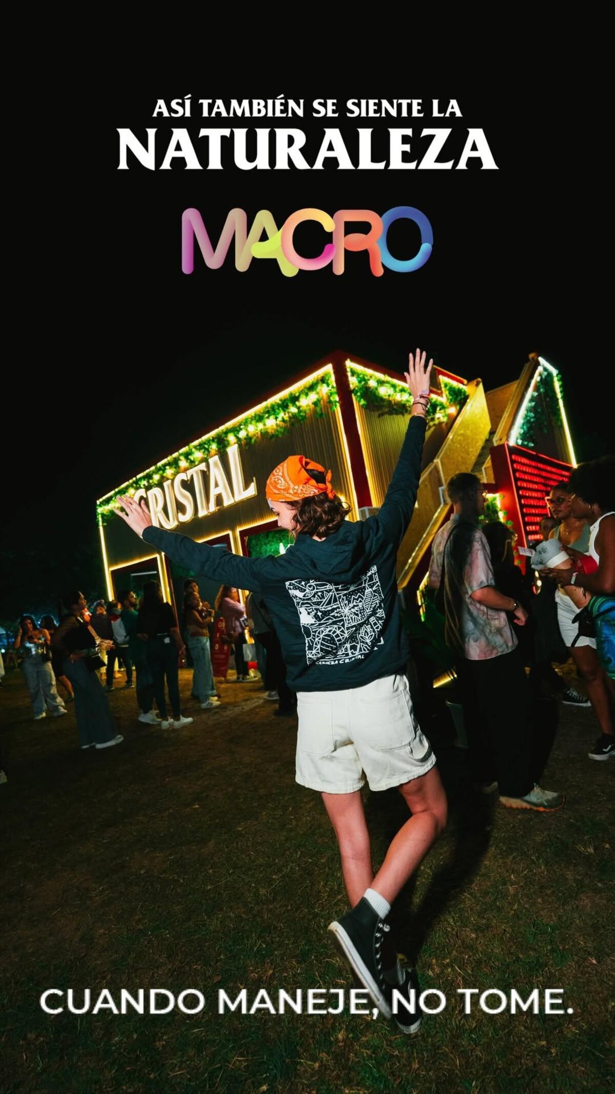 Cerveza Cristal presenta su campaña ‘Así se siente la naturaleza’ en el Macrofest 2025