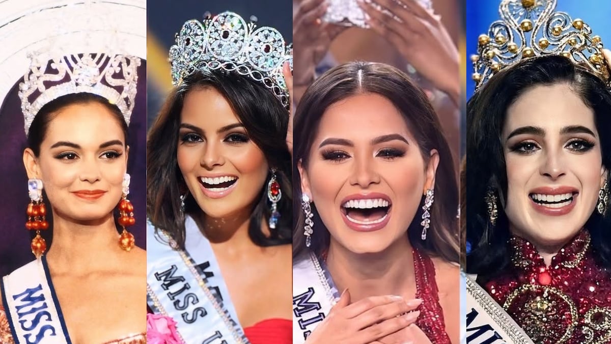 El rojo de la suerte: el vestido de este color con la que cuatro mexicanas han ganado Miss Universo