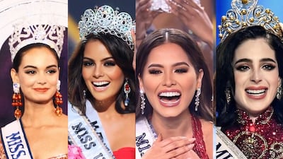 El rojo de la suerte: el vestido de este color con la que cuatro mexicanas han ganado Miss Universo 