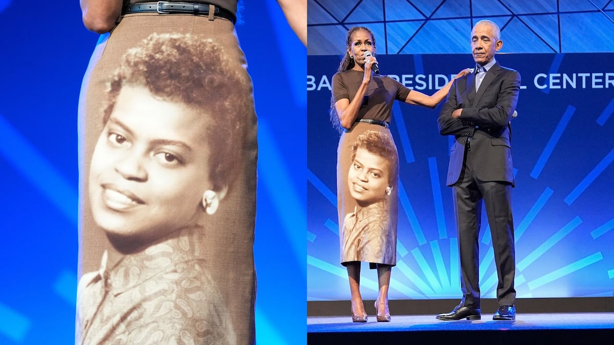 El emotivo ‘look’ de Michelle Obama para homenajear a su mamá