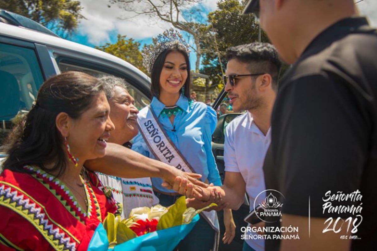 Rosa Montezuma visita su comarca por primera vez como Señorita Panamá