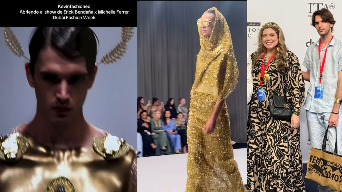 El tiktoker Kevin Fashioned y la diseñadora Michelle Ferrer debutan en nombre de Panamá en Dubai Fashion Week