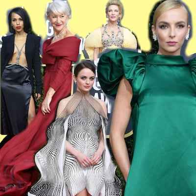Vestidos hipnóticos y mangas exageradas en los Globos de Oro