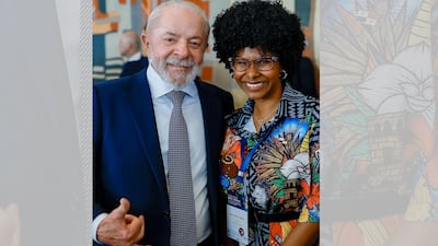 Diseño colonense en Brasilia: la diputada panameña Walkiria Chandler lució un traje de Jean Decort en una misión oficial en Brasil