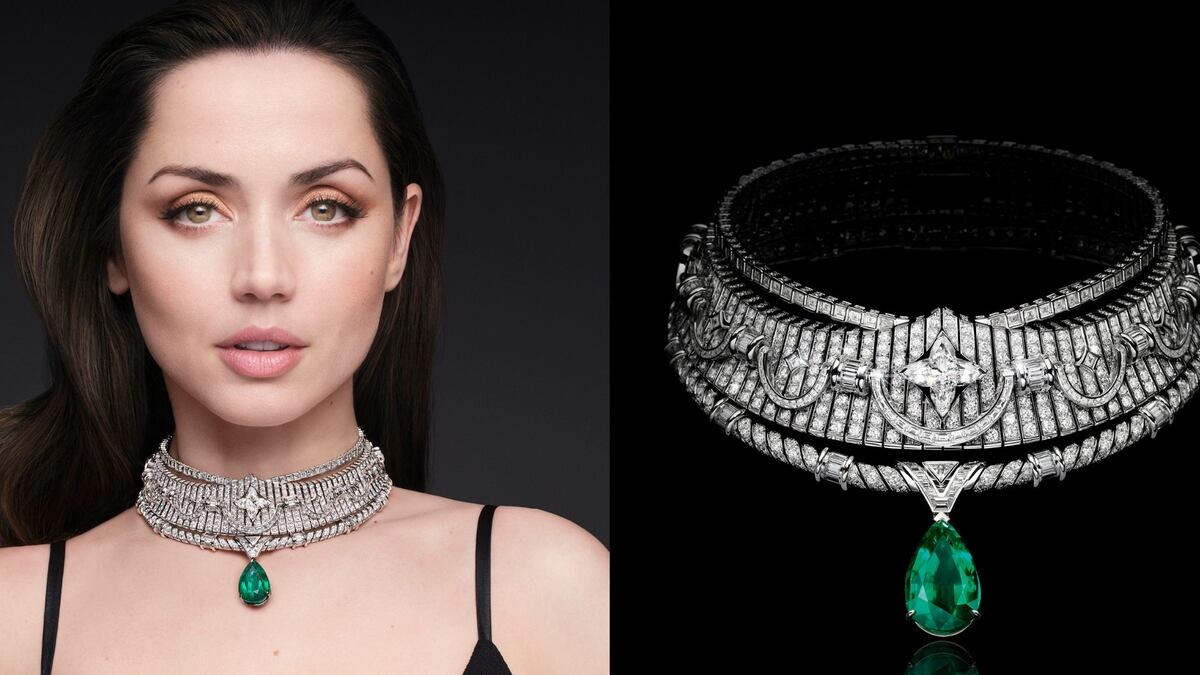 Ana de Armas protagoniza la nueva campaña de alta joyería de Louis Vuitton