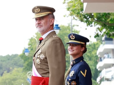 De uniforme azul: la princesa Leonor participa por primera vez del Día de las Fuerzas Armadas