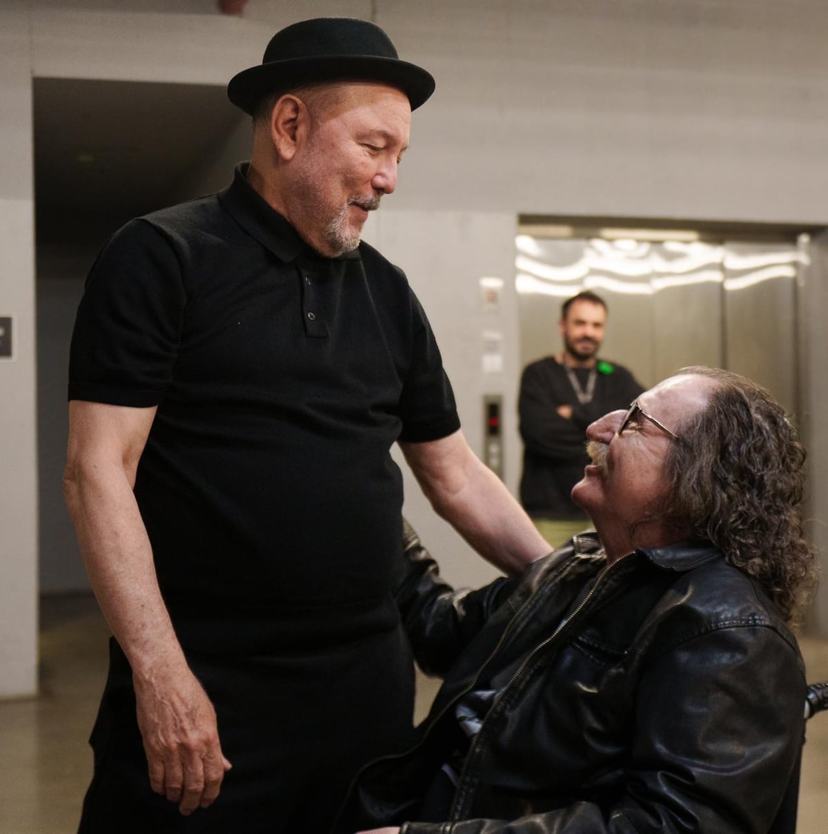 Rubén Blades se encuentra con Charly García antes de su concierto en Buenos Aires