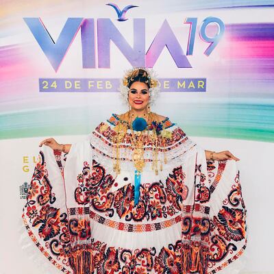 Esta es la premiada pollera de Margarita Henríquez en Viña del Mar