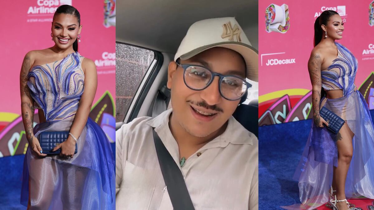 El diseñador panameño Christian Martino detalla la inspiración y el concepto de su vestido para Anyuri en los Premios Juventud