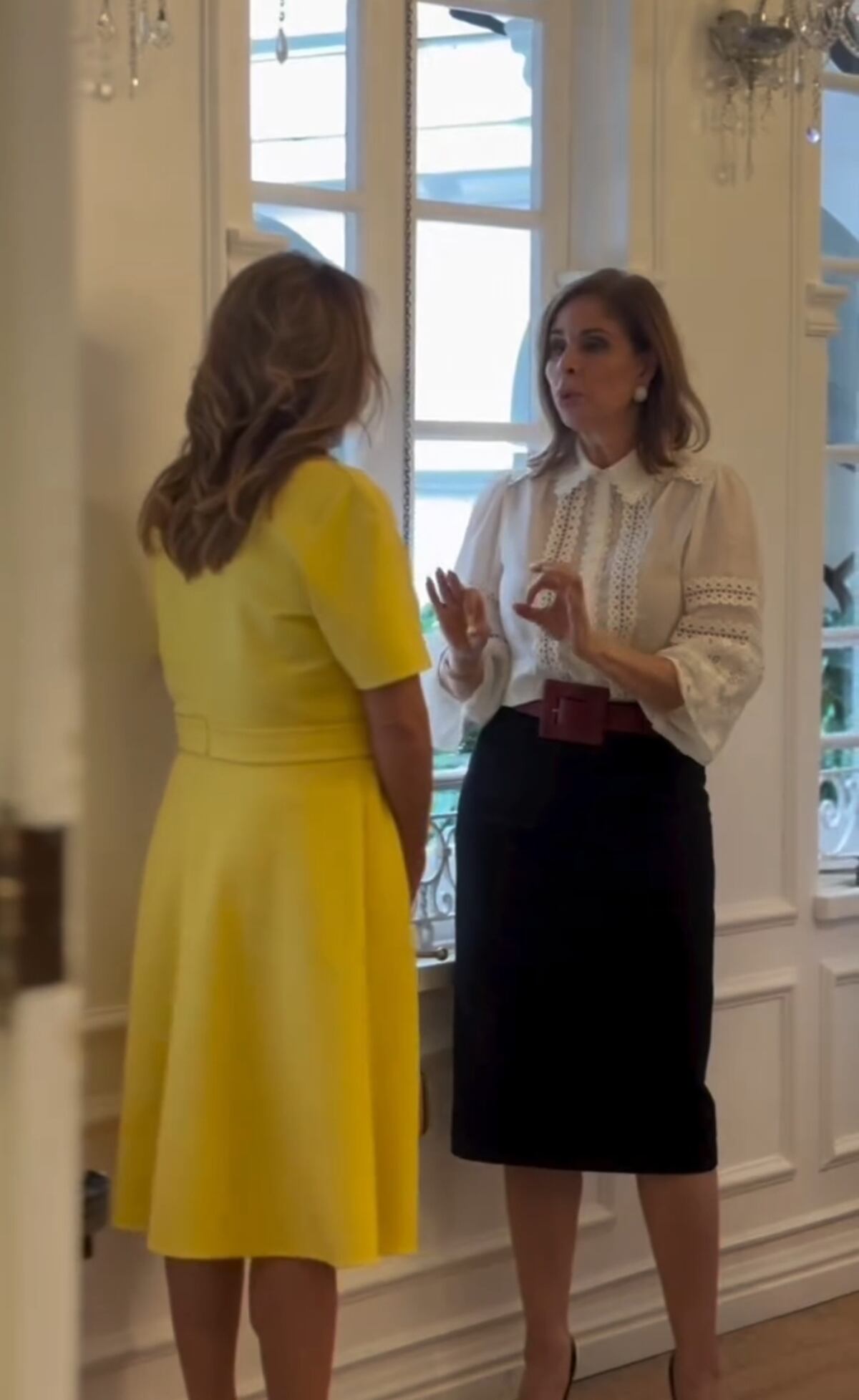 Transición de primera dama: primer encuentro entre Yazmín de Cortizo y Maricel de Mulino