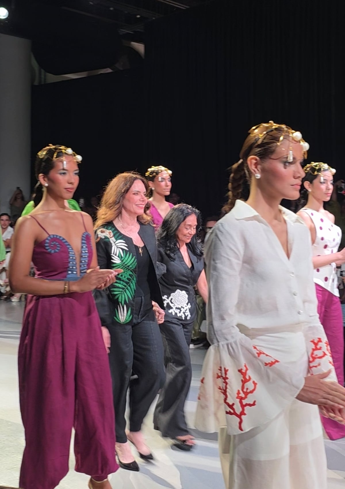 Conchas, olas y caballitos de mar, en la nueva colección de Breebaart presentada en Panamá Fashion Week 2026